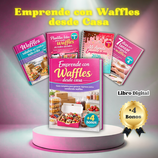 Aprendé a preparar y vender waffles desde casa - ¡ganá dinero desde tu cocina!